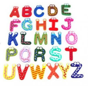 Wooden-Magnetic-Letters