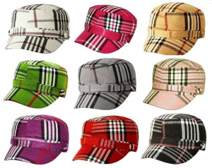 plaid-hats