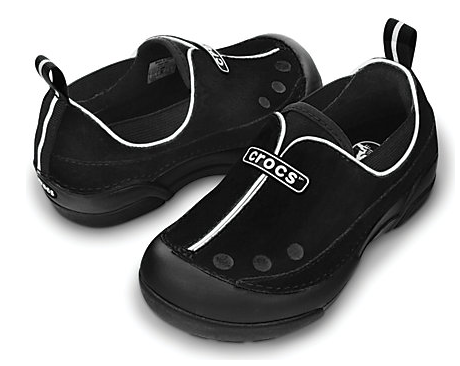 black-crocs-slip-on