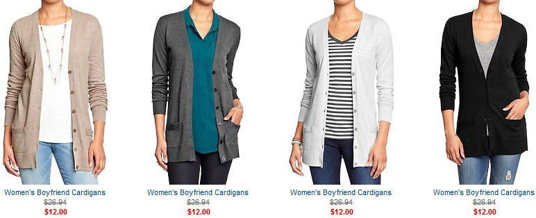 cardigans-$12